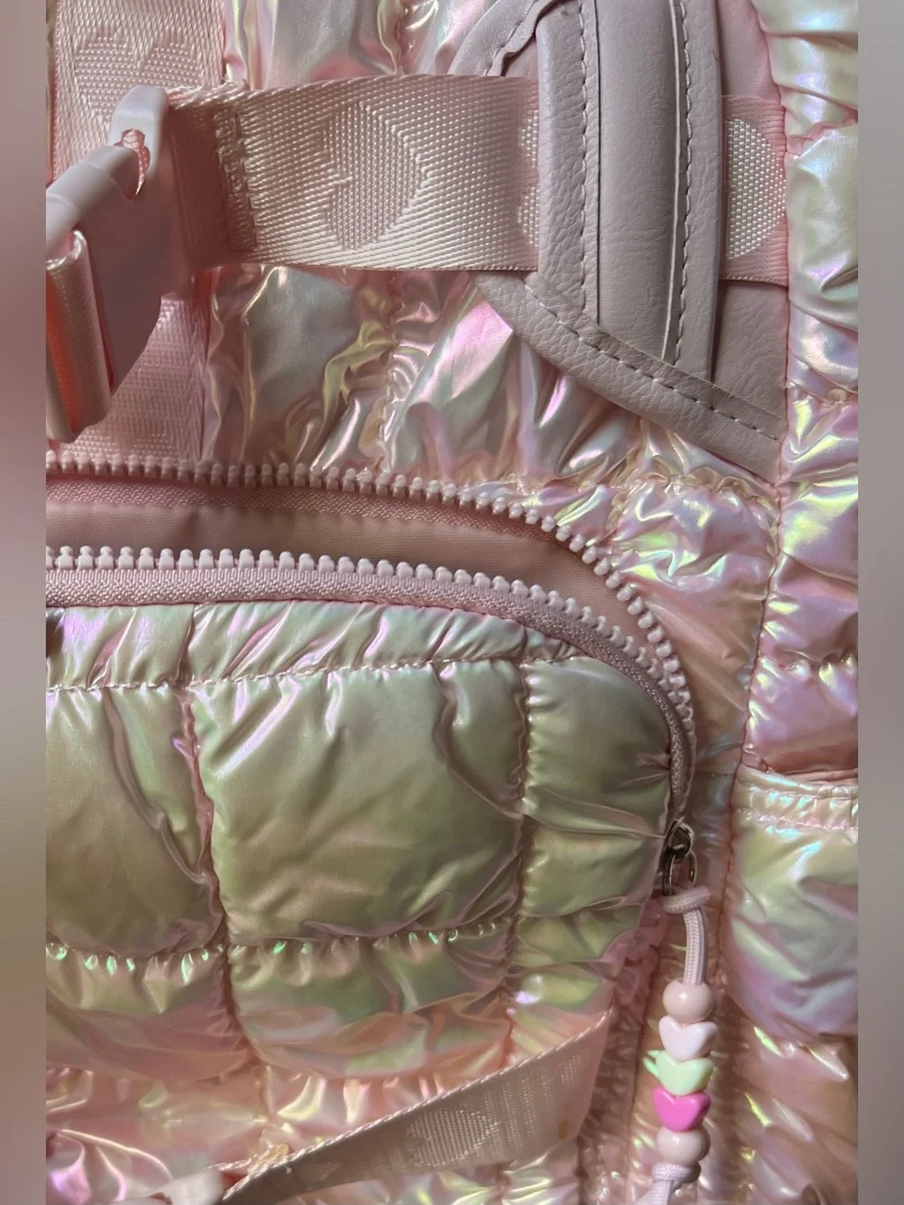 OMG NEW/Tags Kids Iridescent Pink Puffer Backpack